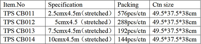 Nonwovwn Cohesive Bandage TPS CB01 Packing Details