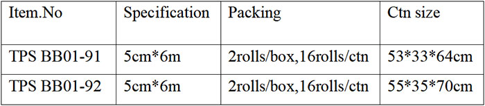 Collar & Cuff TPS BB01-9 Packing Details